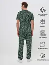 Мужская пижама с брюками / Листья