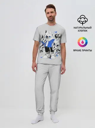 Мужская пижама с брюками / Санс и его мальчик