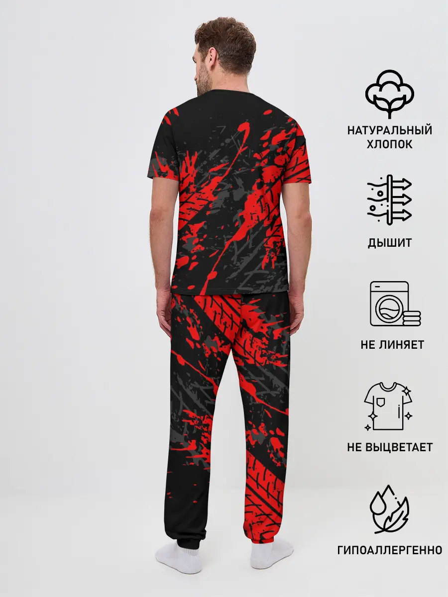 Мужская пижама с брюками / KAWASAKI NINJA / КАВАСАКИ