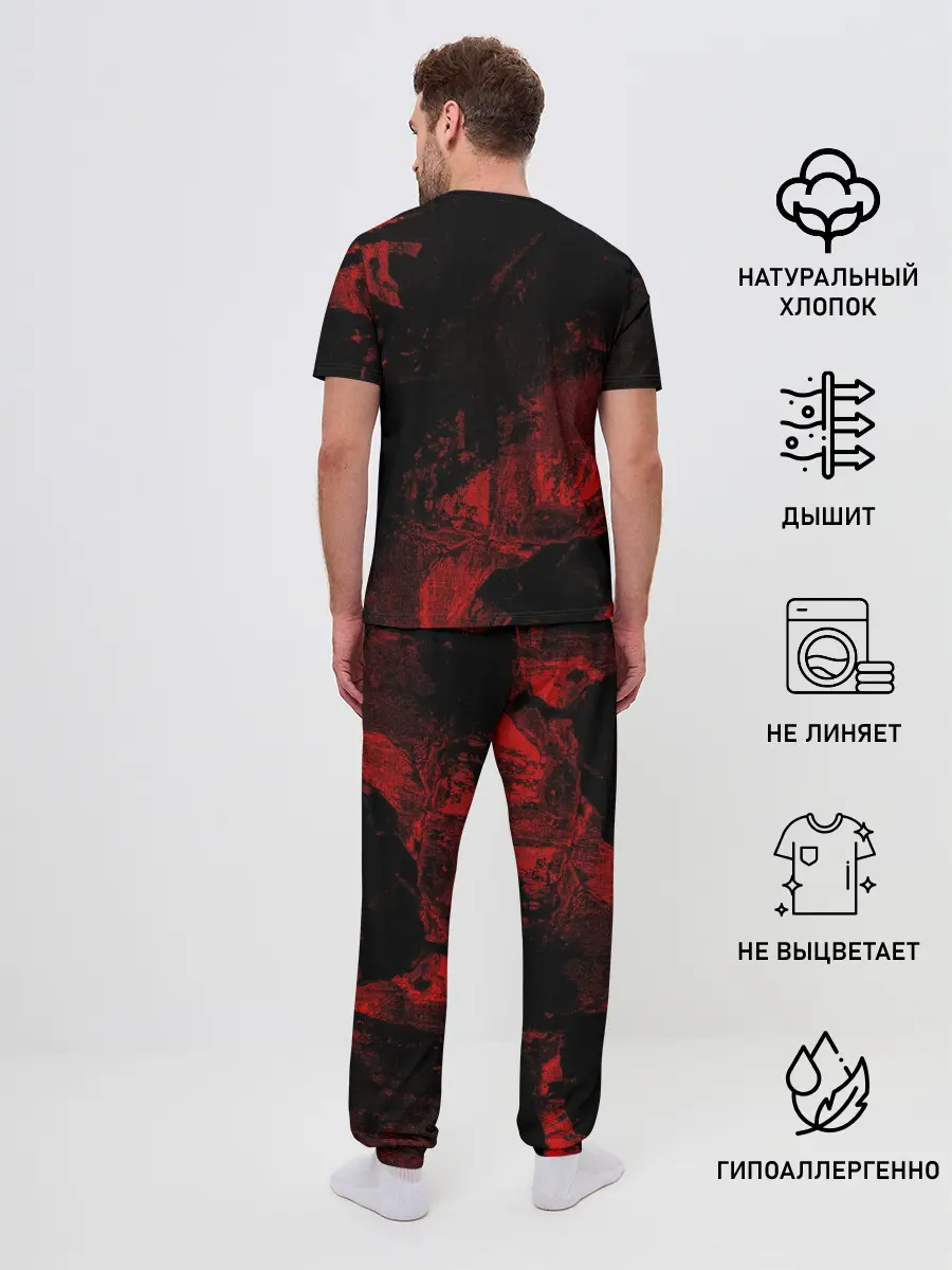 Мужская пижама с брюками / Манки Д. Луффи пират Соломенной Шляпы