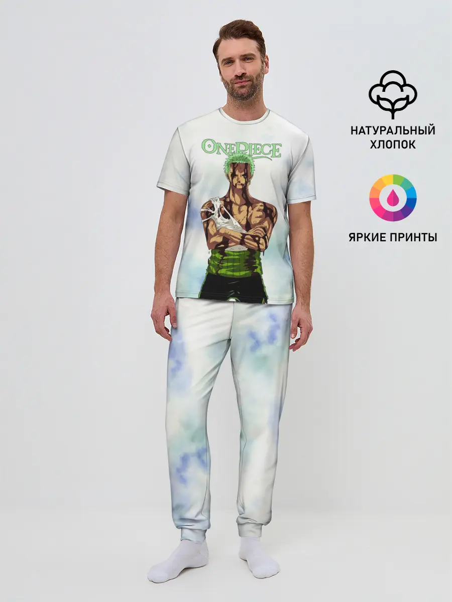 Мужская пижама с брюками / Зоро после боя One Piece