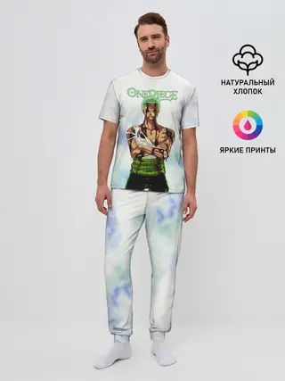 Мужская пижама с брюками / Зоро после боя One Piece