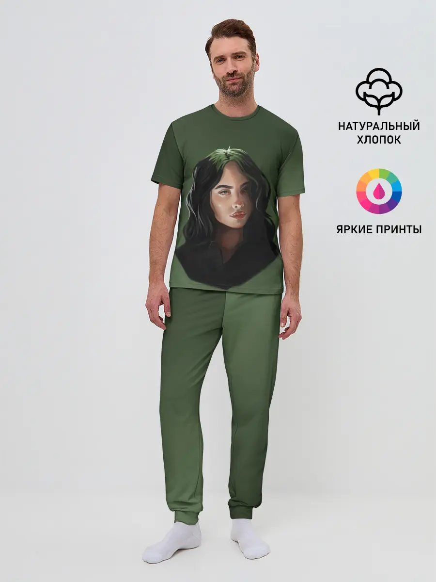 Мужская пижама с брюками / BILLIE EILISH | БИЛЛИ АЙЛИШ