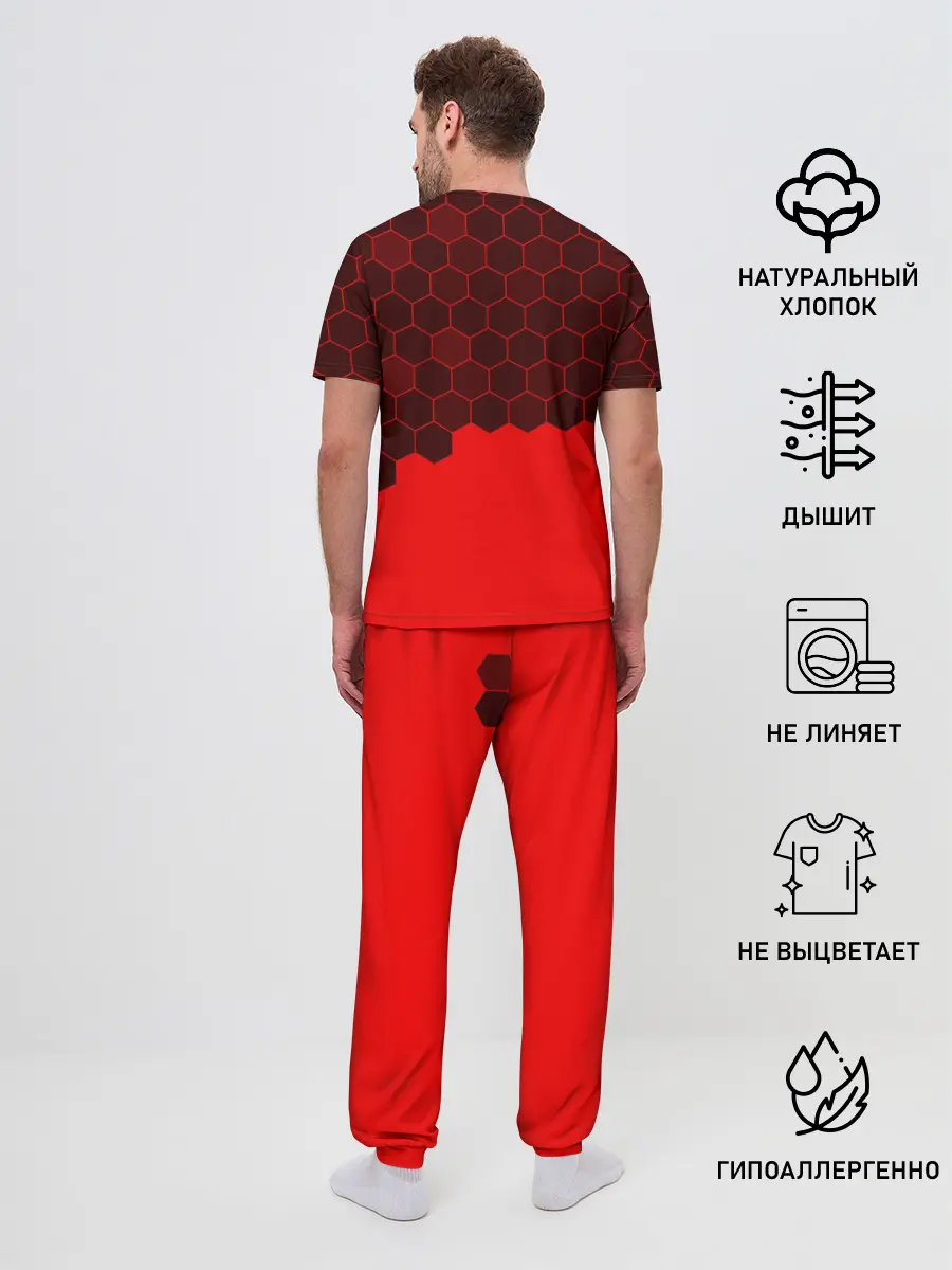 Мужская пижама с брюками / Battlefield 2042 - Hexagon