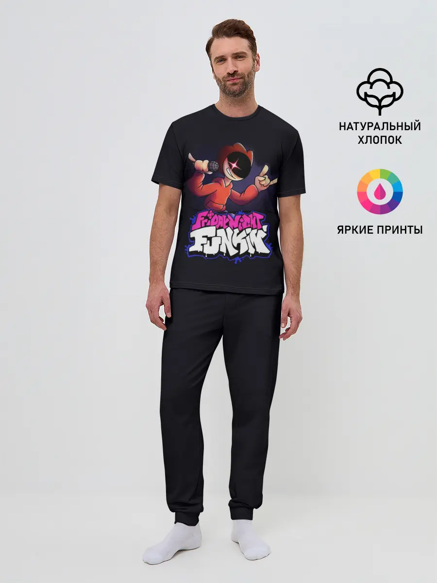 Мужская пижама с брюками / Friday Night Funkin / Пико