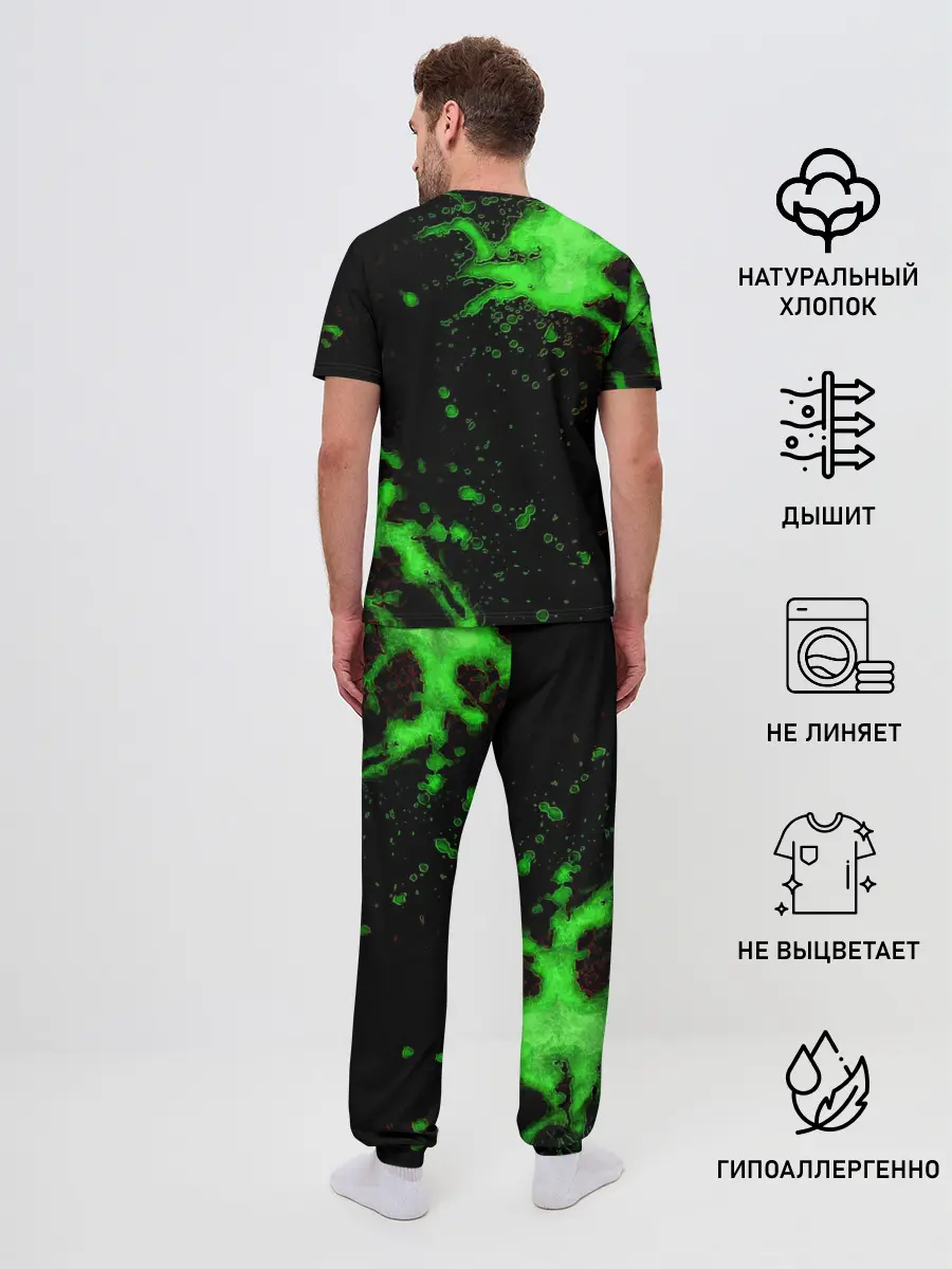 Мужская пижама с брюками / Skid and Pump