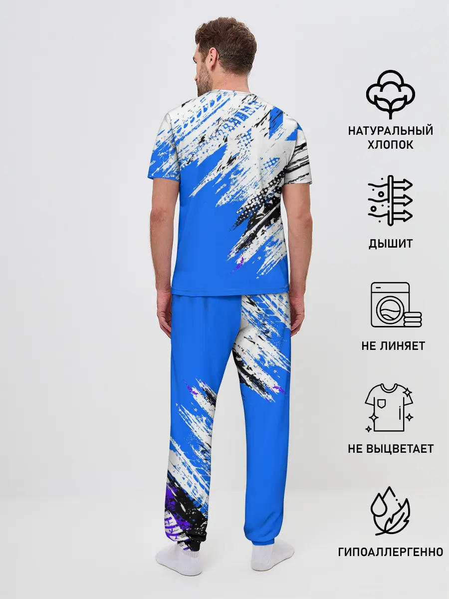 Мужская пижама с брюками / BAJAJ / БАДЖАДЖ / МОТОСПОРТ