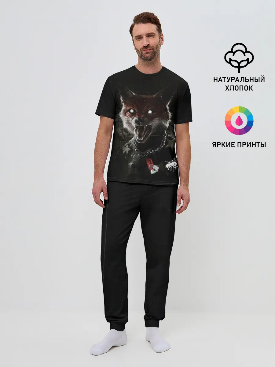 Мужская пижама с брюками / Prodigy Fox