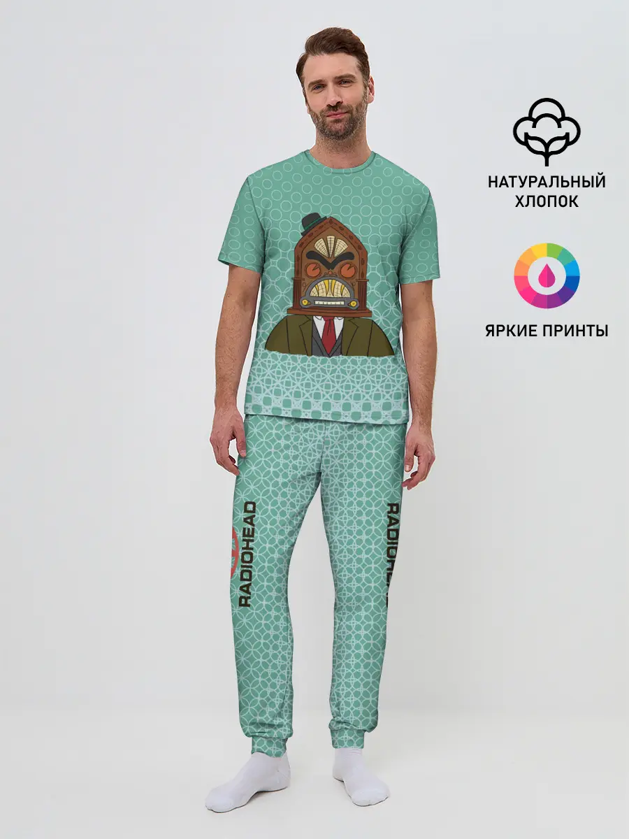 Мужская пижама с брюками / Radiohead | Радиохед | Logo