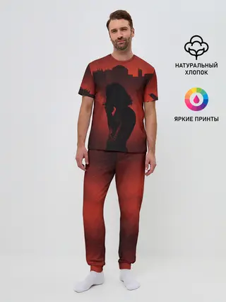 Мужская пижама с брюками / CP77 | Johnny