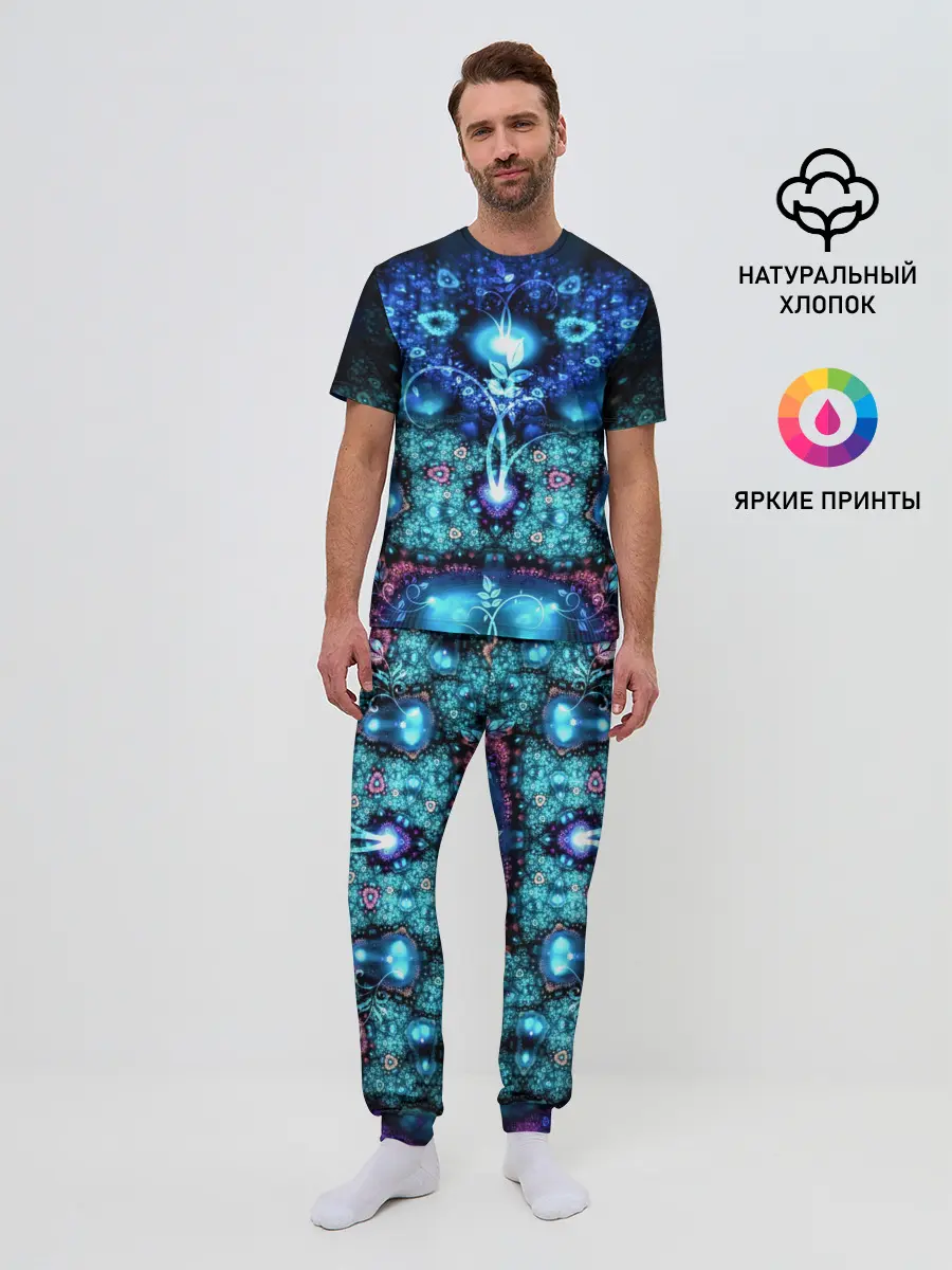 Мужская пижама с брюками / Источник жизни