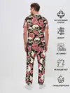 Мужская пижама с брюками / Черепа и цветы