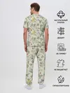 Мужская пижама с брюками / Зайчики с Цветочками