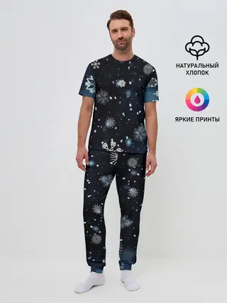 Мужская пижама с брюками / А снег идёт
