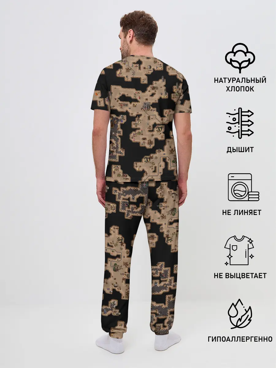 Мужская пижама с брюками / Heroes III Dungeon Map