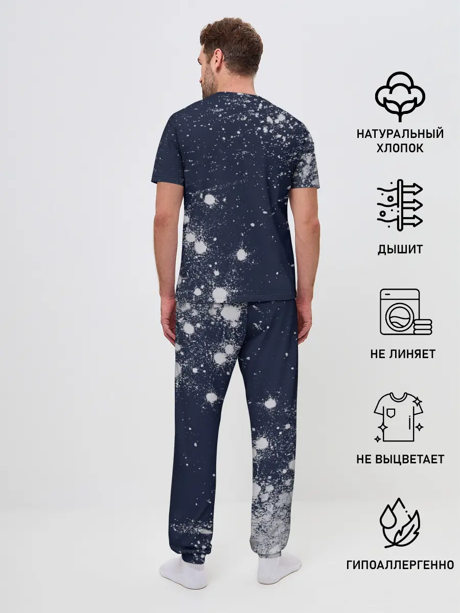 Мужская пижама с брюками / Мерседес - Звезда - Pro Racing