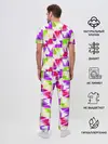 Мужская пижама с брюками / Абстрактный яркий узор