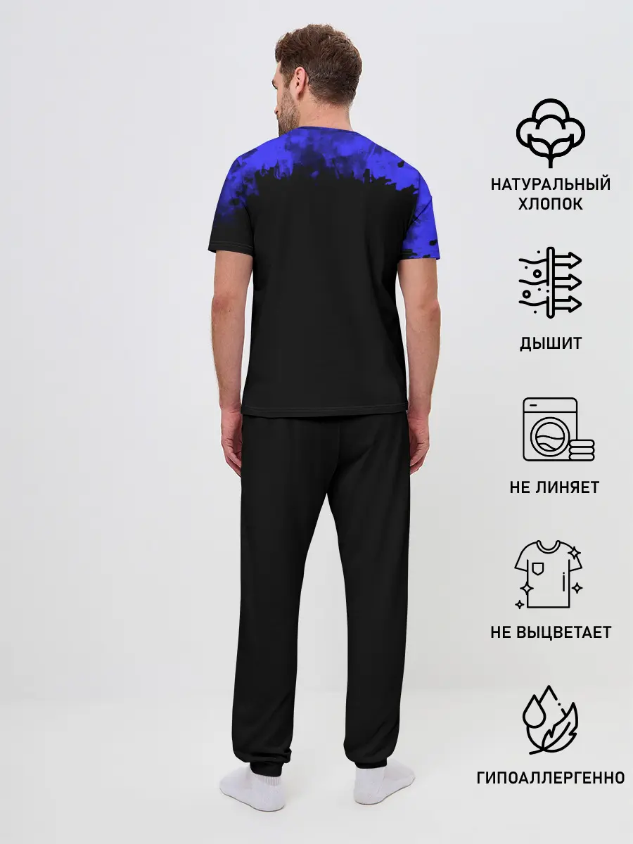 Мужская пижама с брюками / Винсмок Санджи One Piece