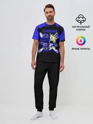 Мужская пижама с брюками / Винсмок Санджи One Piece