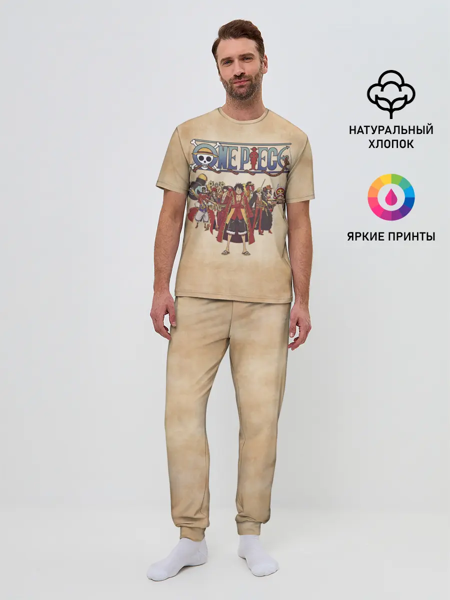 Мужская пижама с брюками / Персонажи One Piece. Большой куш