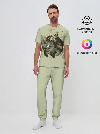 Мужская пижама с брюками / Horror Bulbasaur