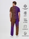 Мужская пижама с брюками / Градиентный разлом 3D | 3Д