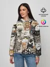 Женское худи / Котики смешные