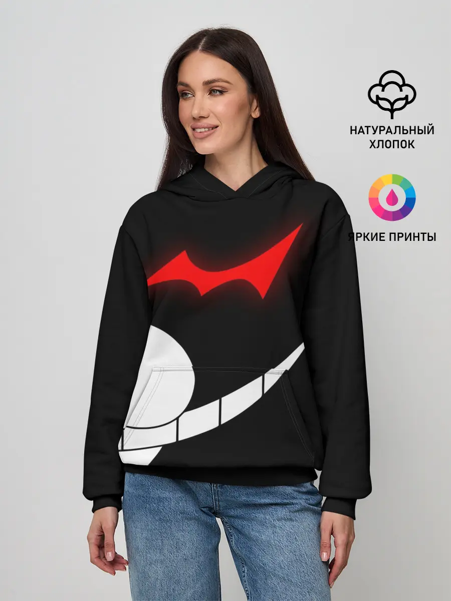 Женское худи / monokuma пол лица