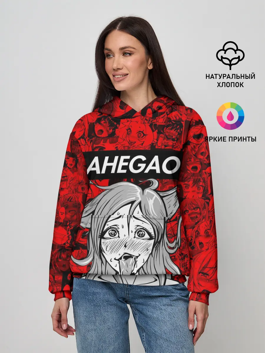 Женское худи / Ahegao red