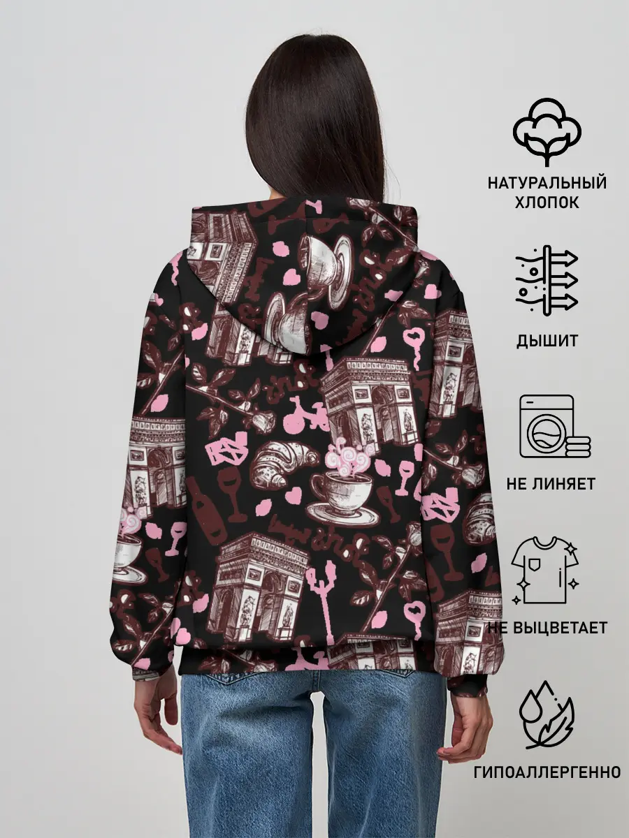 Женское худи / Париж / Paris