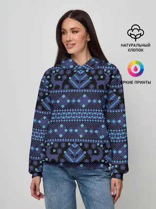 Женское худи / Русские народные узоры