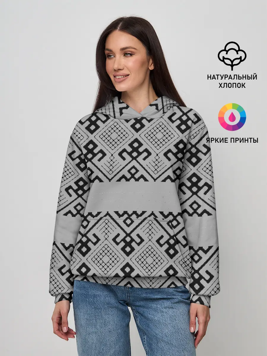 Женское худи / Русские народные узоры
