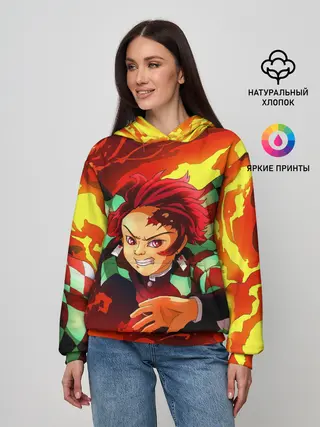 Женское худи / КЛИНОК РАССЕКАЮЩИЙ ДЕМОНОВ