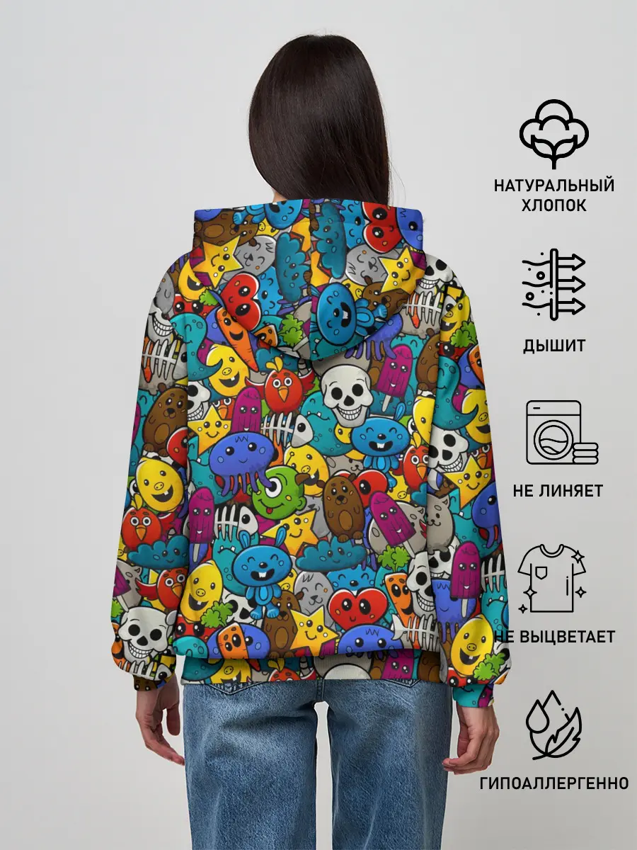 Женское худи / Граффити