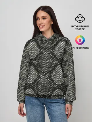 Женское худи / Змеиная чешуя