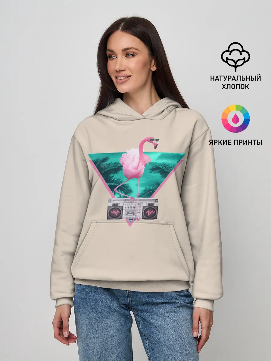 Женское худи / Фламинго