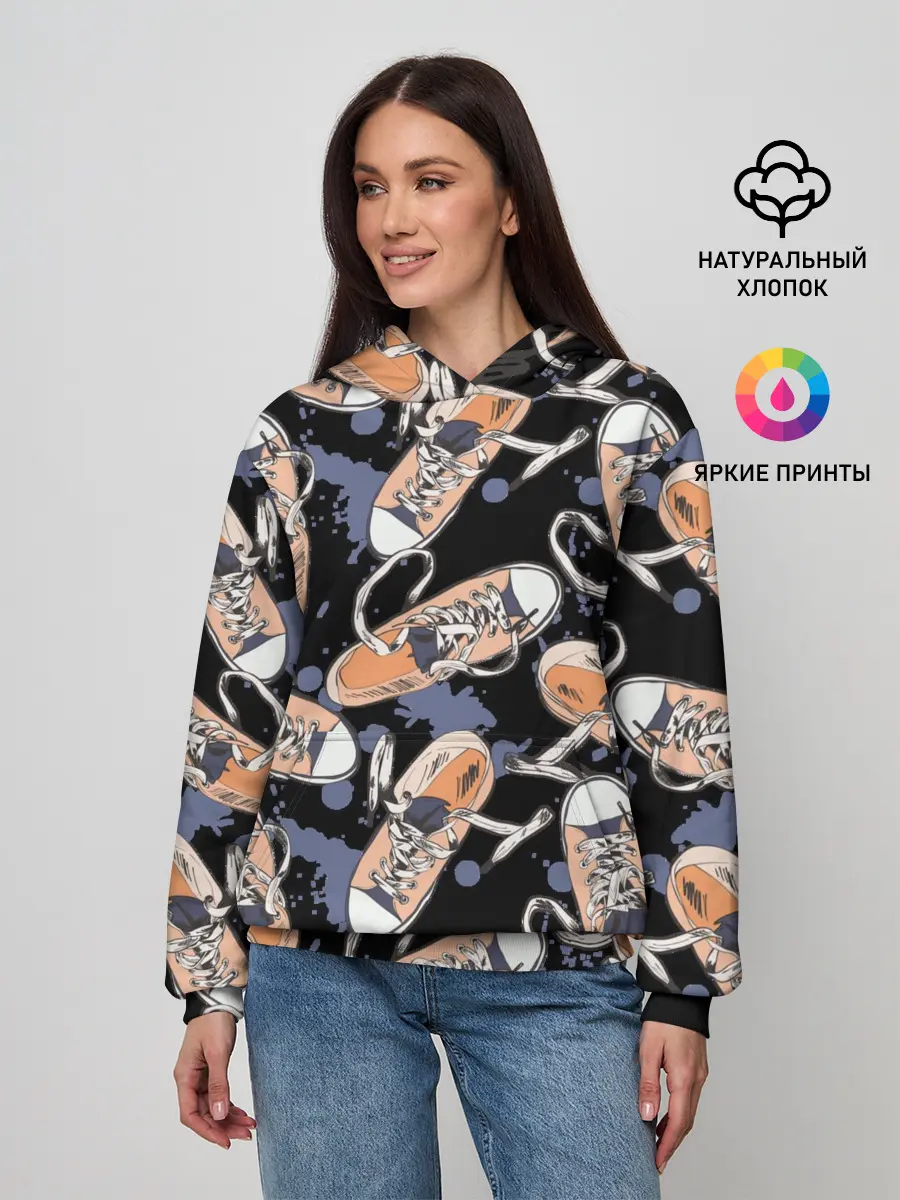 Женское худи / Кеды / Sneakers