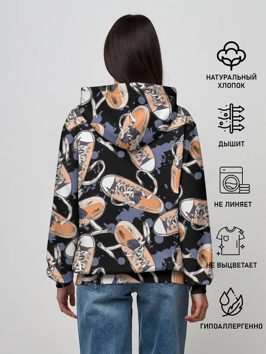 Женское худи / Кеды / Sneakers