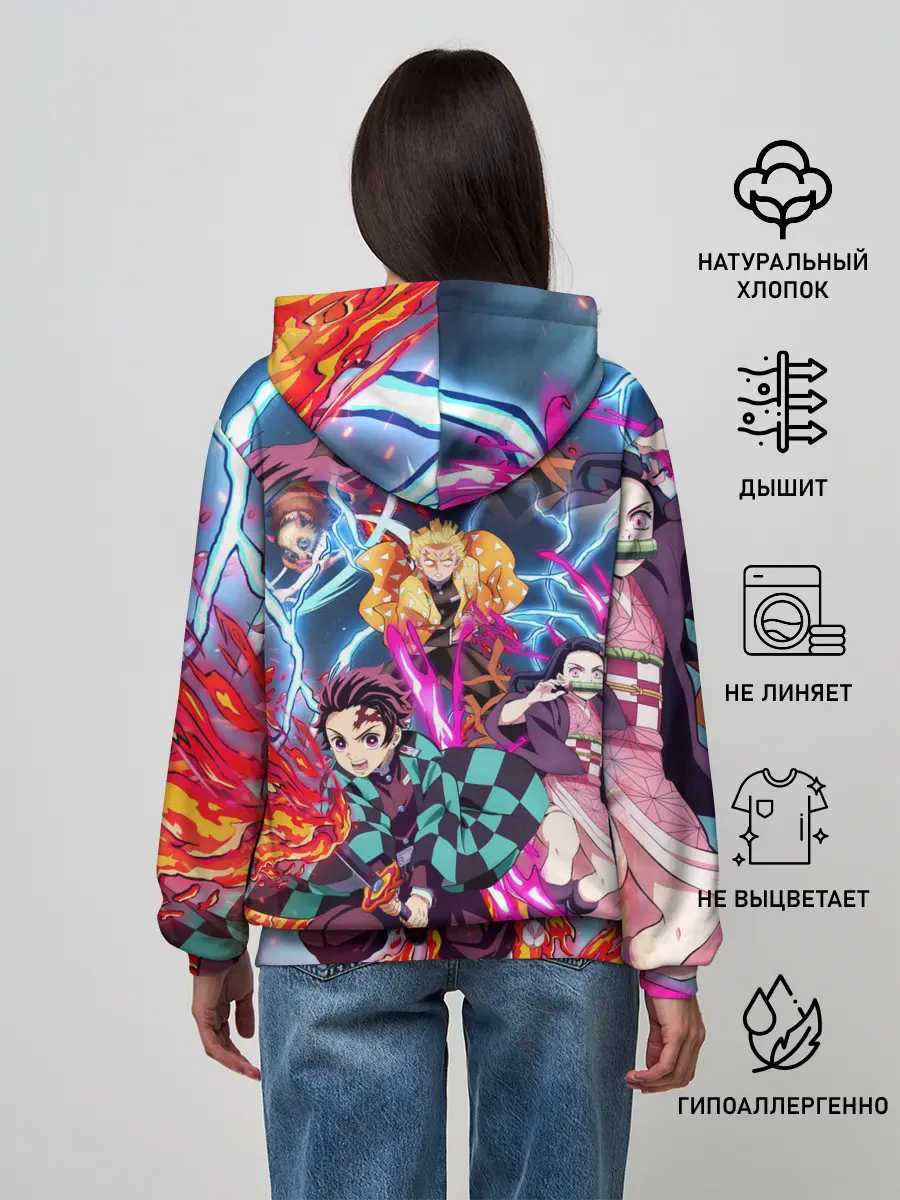 Женское худи / КЛИНОК РАССЕКАЮЩИЙ ДЕМОНОВ