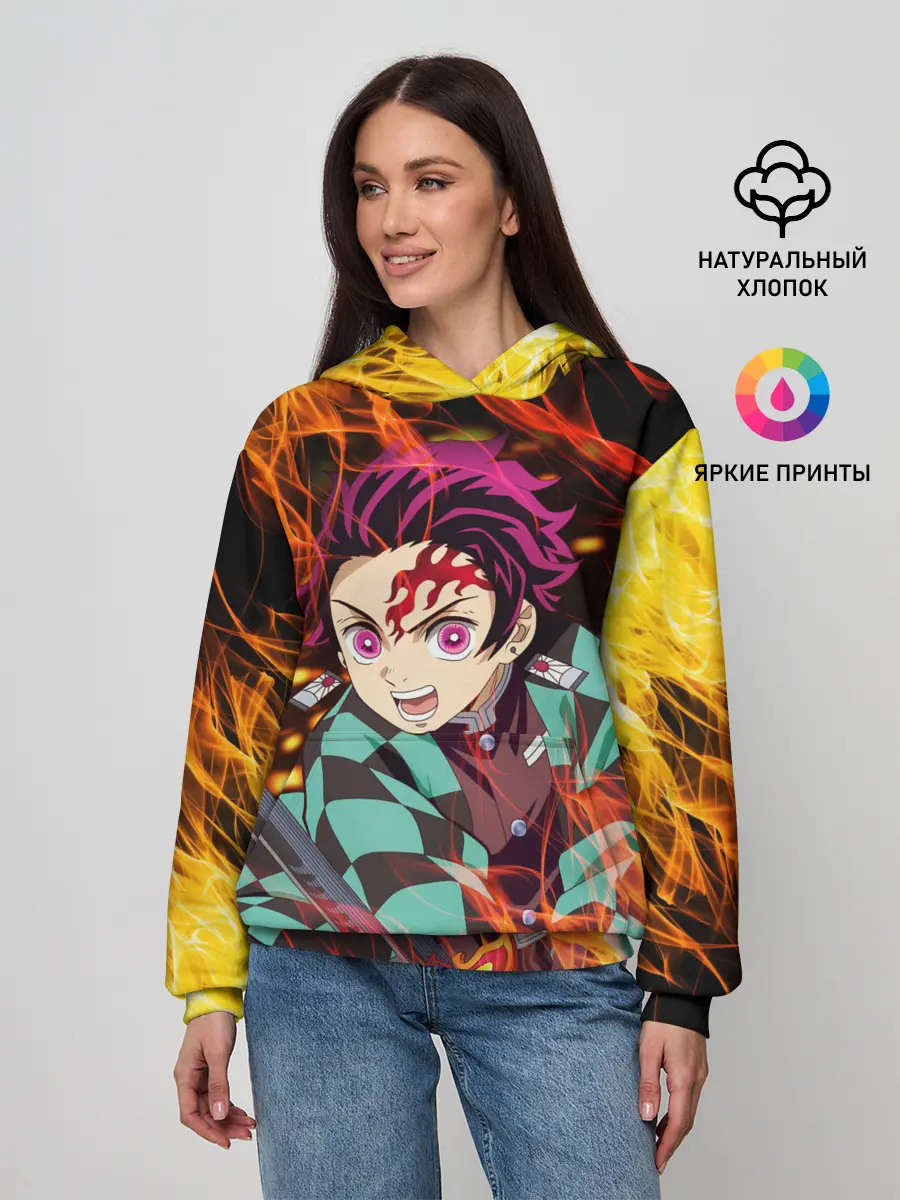 Женское худи / КЛИНОК РАССЕКАЮЩИЙ ДЕМОНОВ