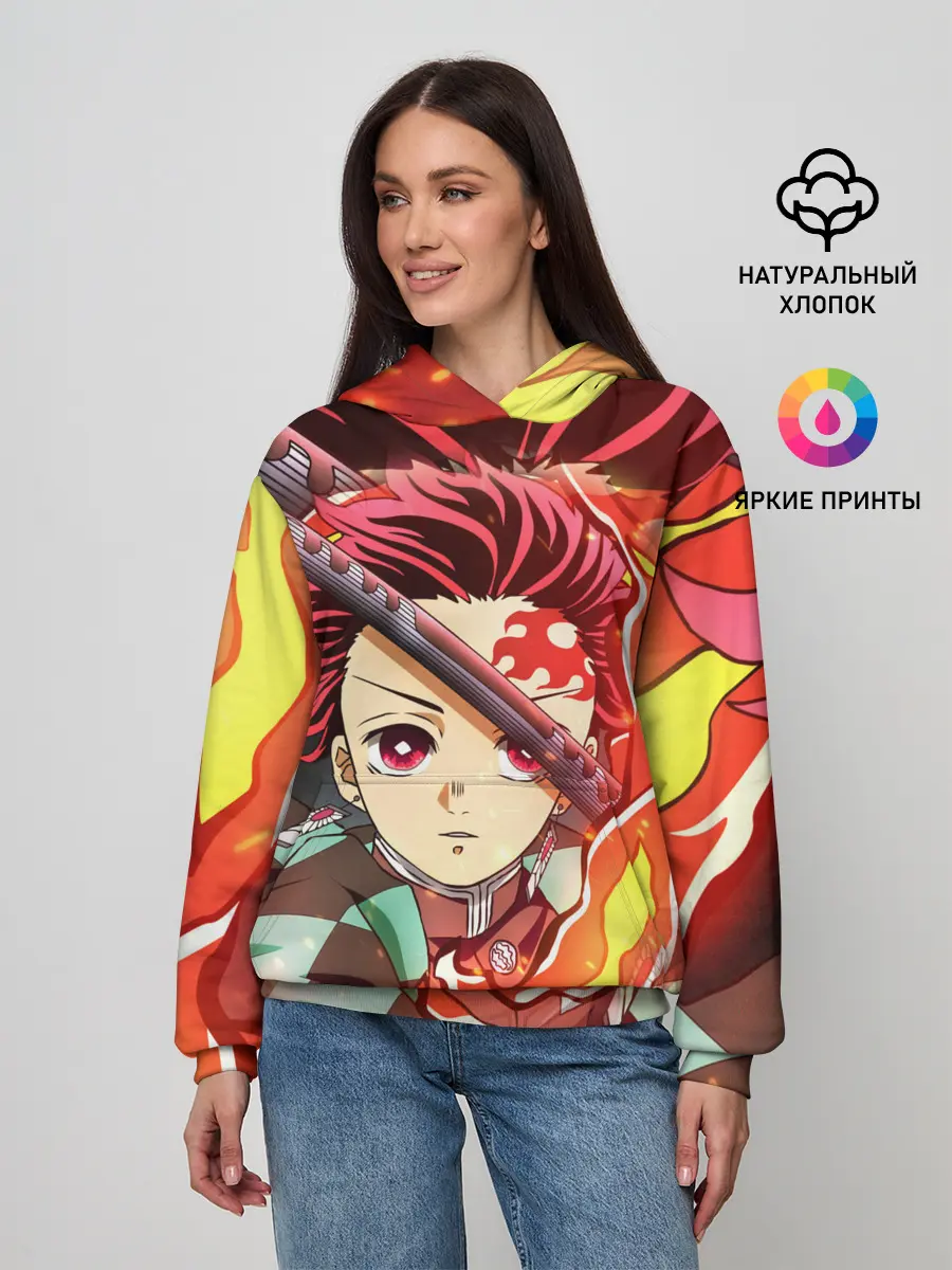 Женское худи / КЛИНОК РАССЕКАЮЩИЙ ДЕМОНОВ