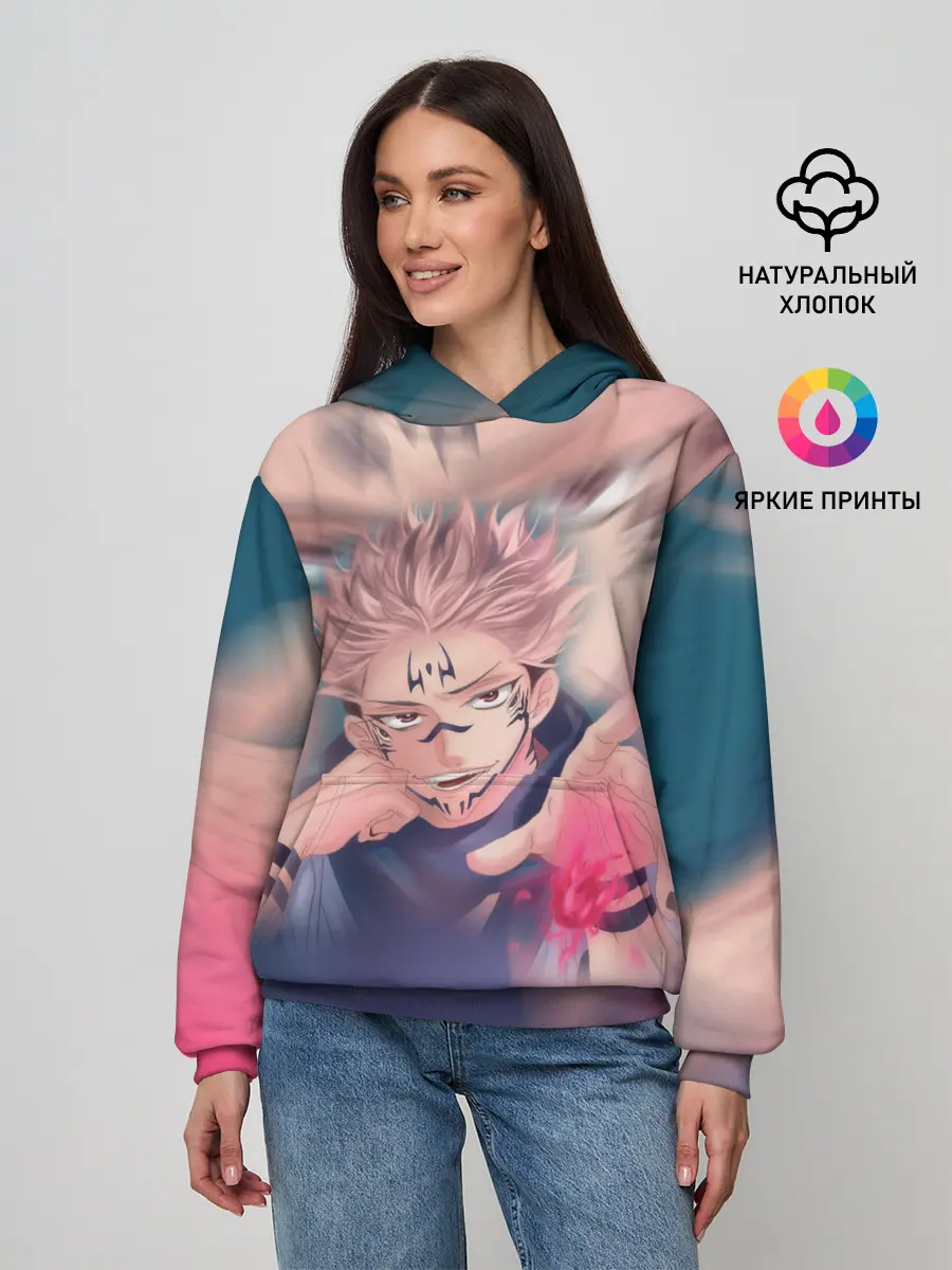 Женское худи / МАГИЧЕСКАЯ БИТВА | SUKUNA