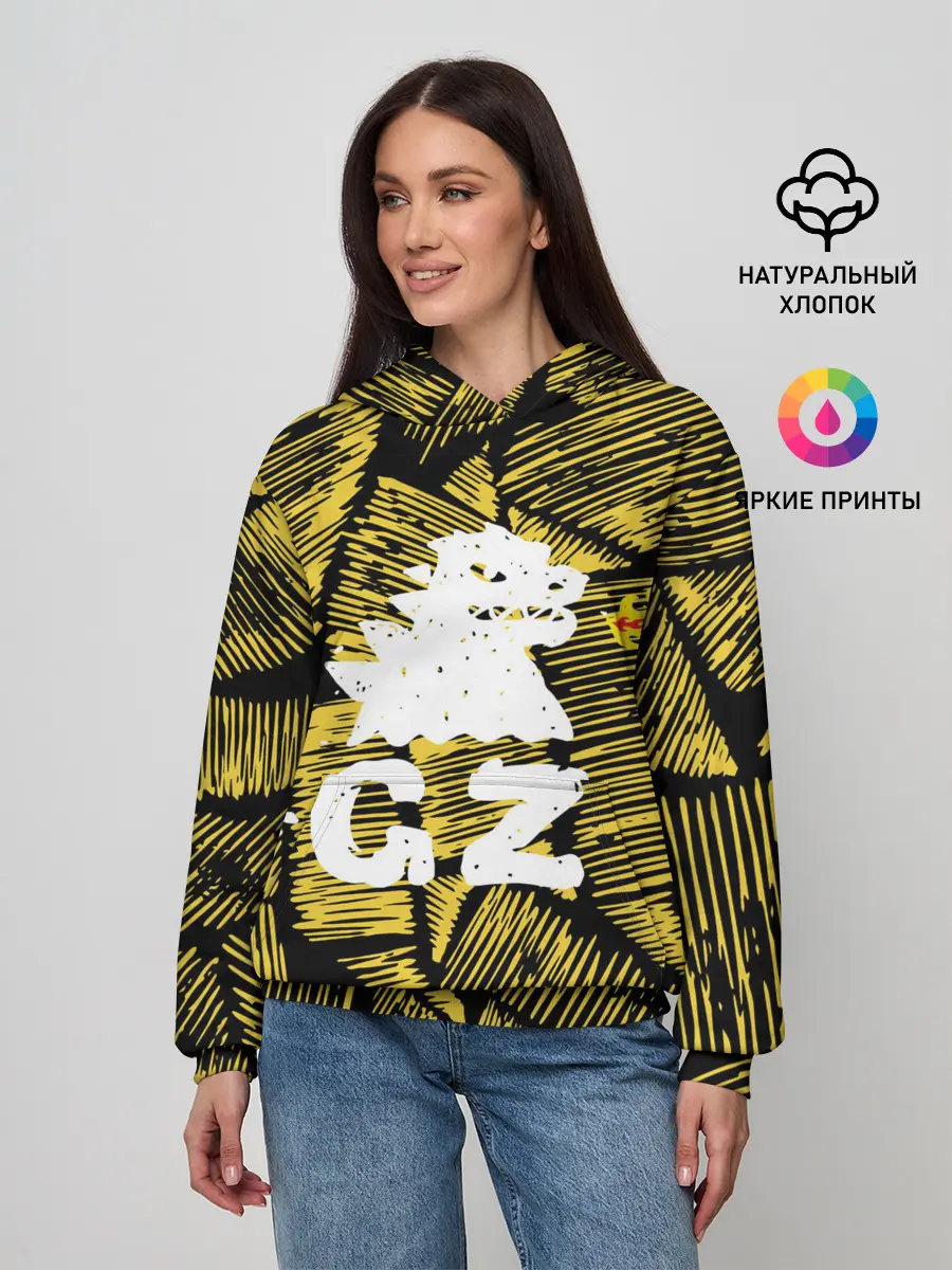 Женское худи / годзилла