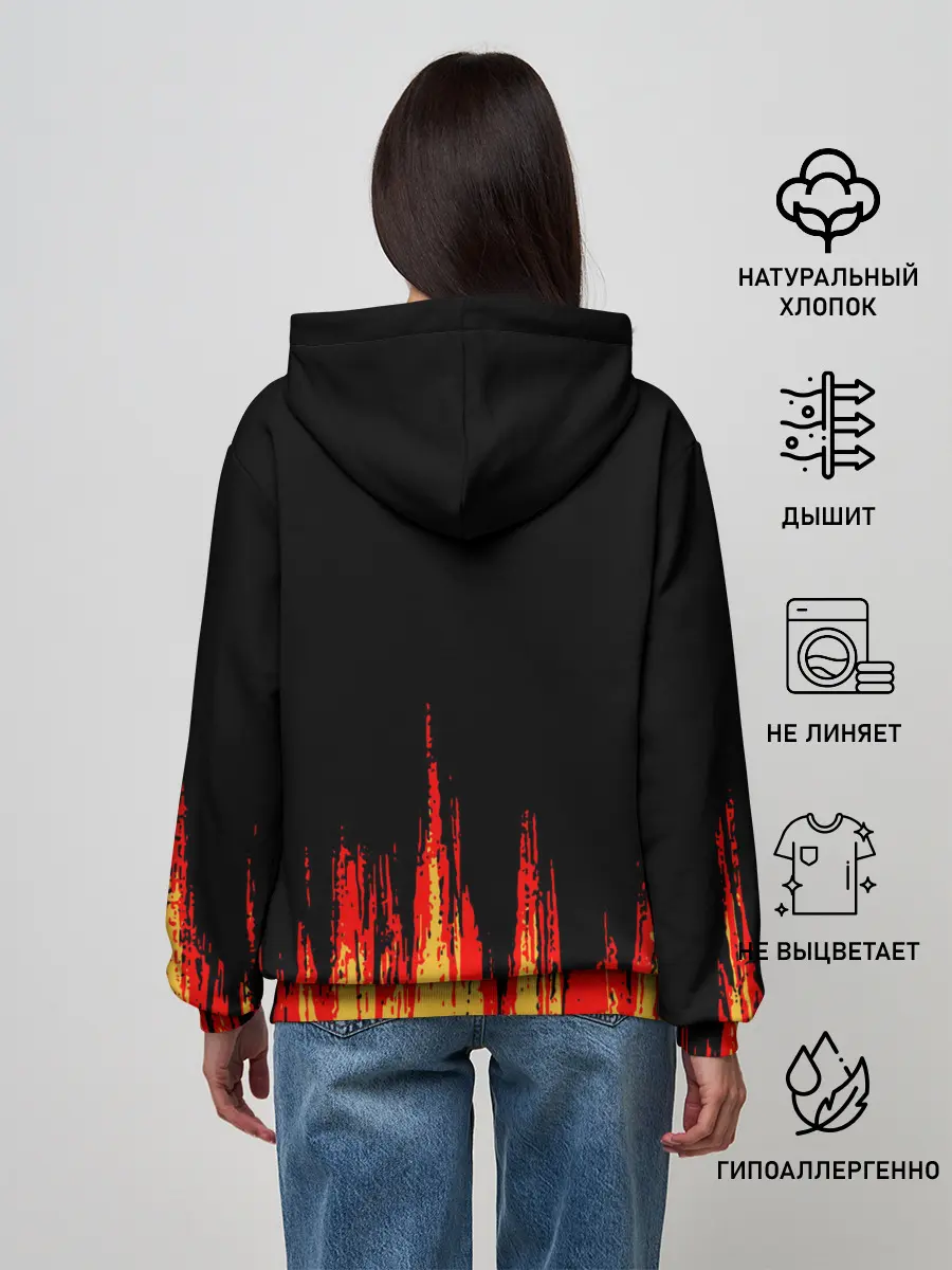 Женское худи / годзилла