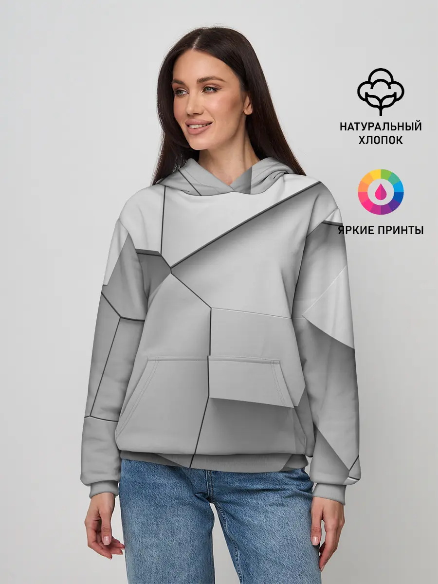 Женское худи / Осколки плитки