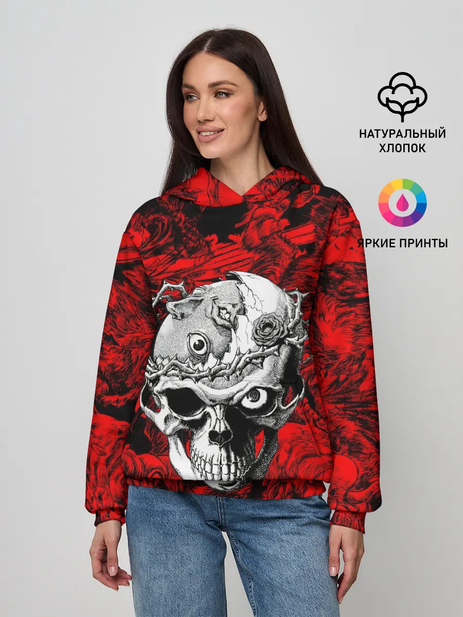 Женское худи / BERSERK skulls