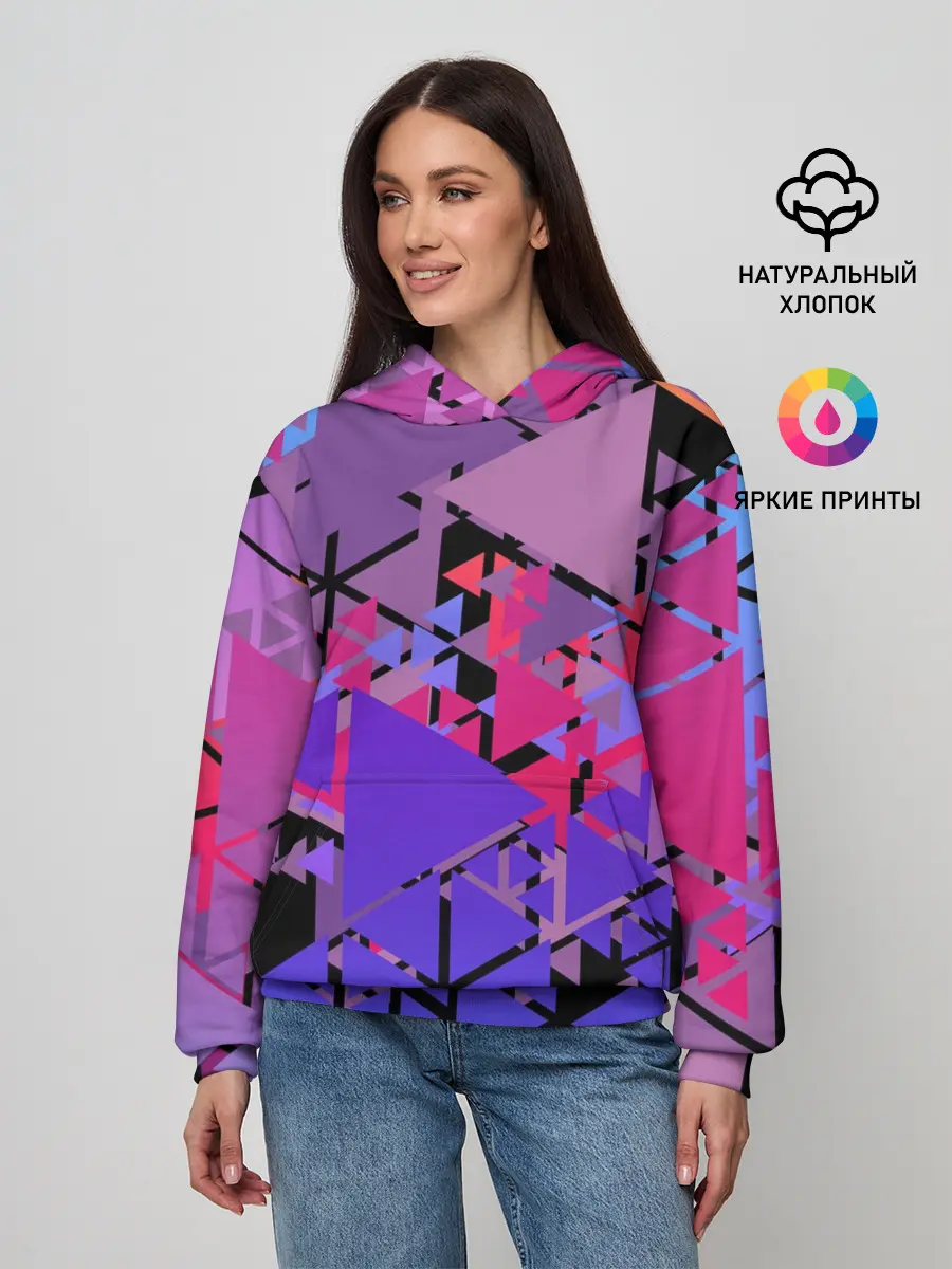 Женское худи / Треугольники