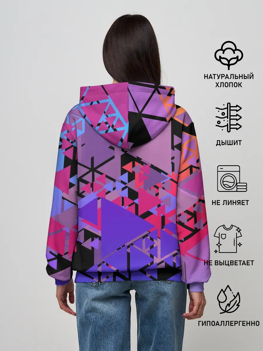 Женское худи / Треугольники