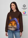 Женское худи / Лисенок в капюшоне