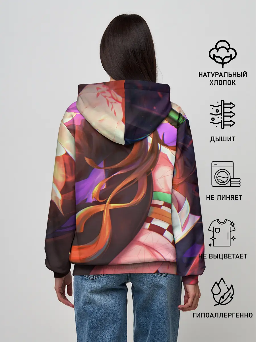 Женское худи / Незуко рог